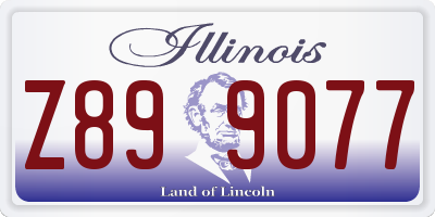 IL license plate Z899077