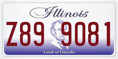 IL license plate Z899081