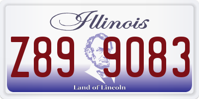IL license plate Z899083