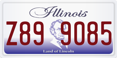 IL license plate Z899085
