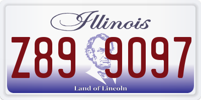 IL license plate Z899097