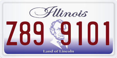 IL license plate Z899101