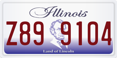 IL license plate Z899104