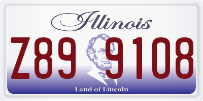 IL license plate Z899108