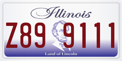 IL license plate Z899111