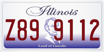 IL license plate Z899112