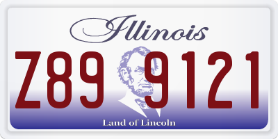 IL license plate Z899121