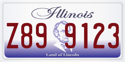 IL license plate Z899123
