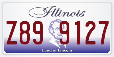 IL license plate Z899127