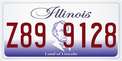 IL license plate Z899128