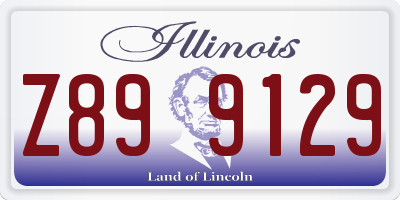 IL license plate Z899129