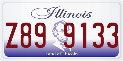 IL license plate Z899133