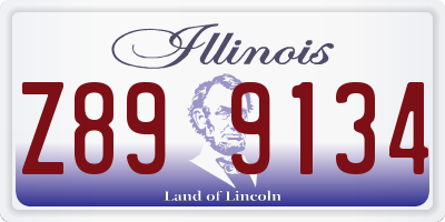 IL license plate Z899134
