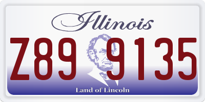 IL license plate Z899135