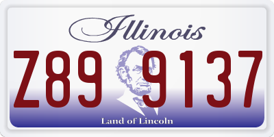 IL license plate Z899137