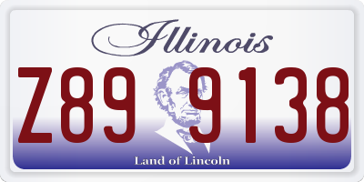 IL license plate Z899138