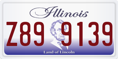 IL license plate Z899139