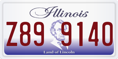 IL license plate Z899140