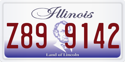 IL license plate Z899142