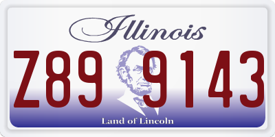 IL license plate Z899143