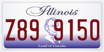 IL license plate Z899150