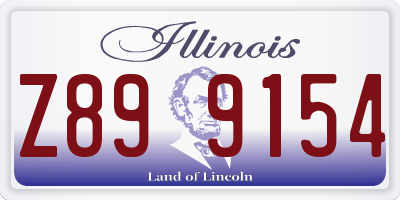 IL license plate Z899154