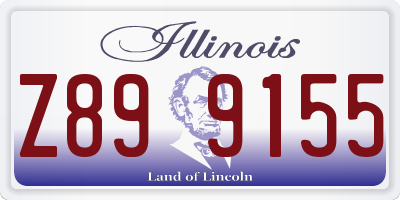 IL license plate Z899155