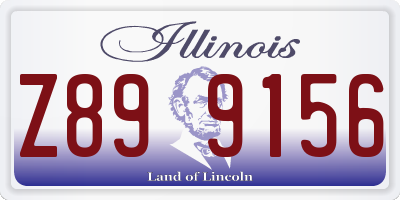 IL license plate Z899156