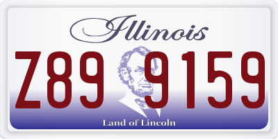 IL license plate Z899159