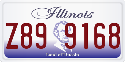 IL license plate Z899168