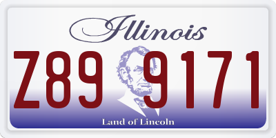 IL license plate Z899171