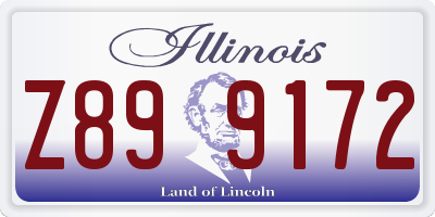 IL license plate Z899172