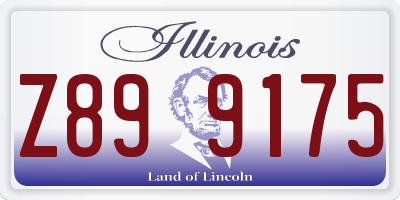 IL license plate Z899175
