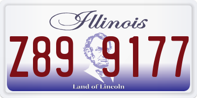 IL license plate Z899177