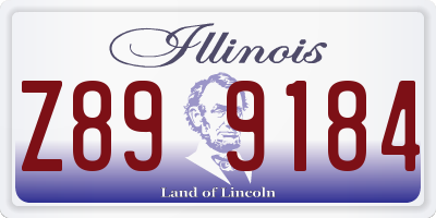 IL license plate Z899184