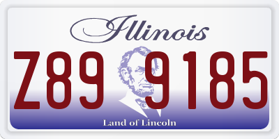 IL license plate Z899185