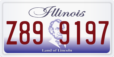 IL license plate Z899197
