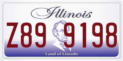 IL license plate Z899198