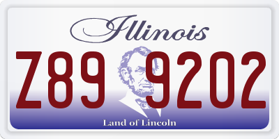 IL license plate Z899202