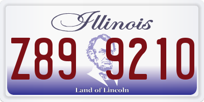 IL license plate Z899210