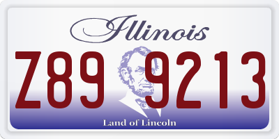 IL license plate Z899213