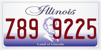 IL license plate Z899225