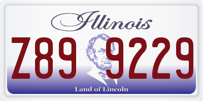 IL license plate Z899229