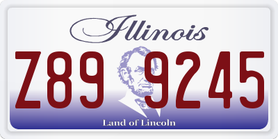 IL license plate Z899245