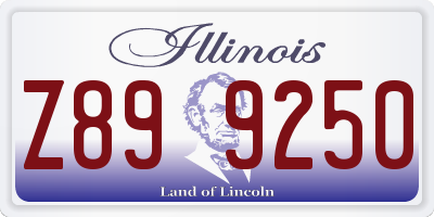 IL license plate Z899250