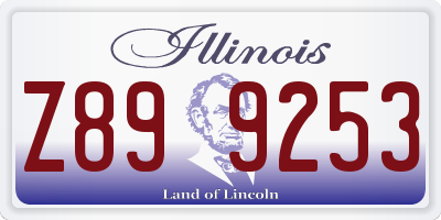 IL license plate Z899253