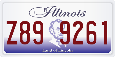IL license plate Z899261