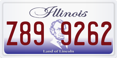IL license plate Z899262