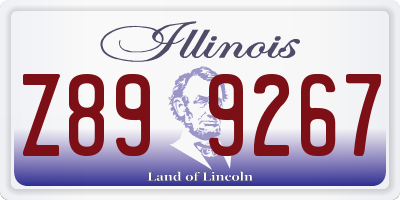 IL license plate Z899267