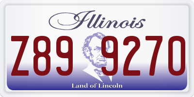IL license plate Z899270